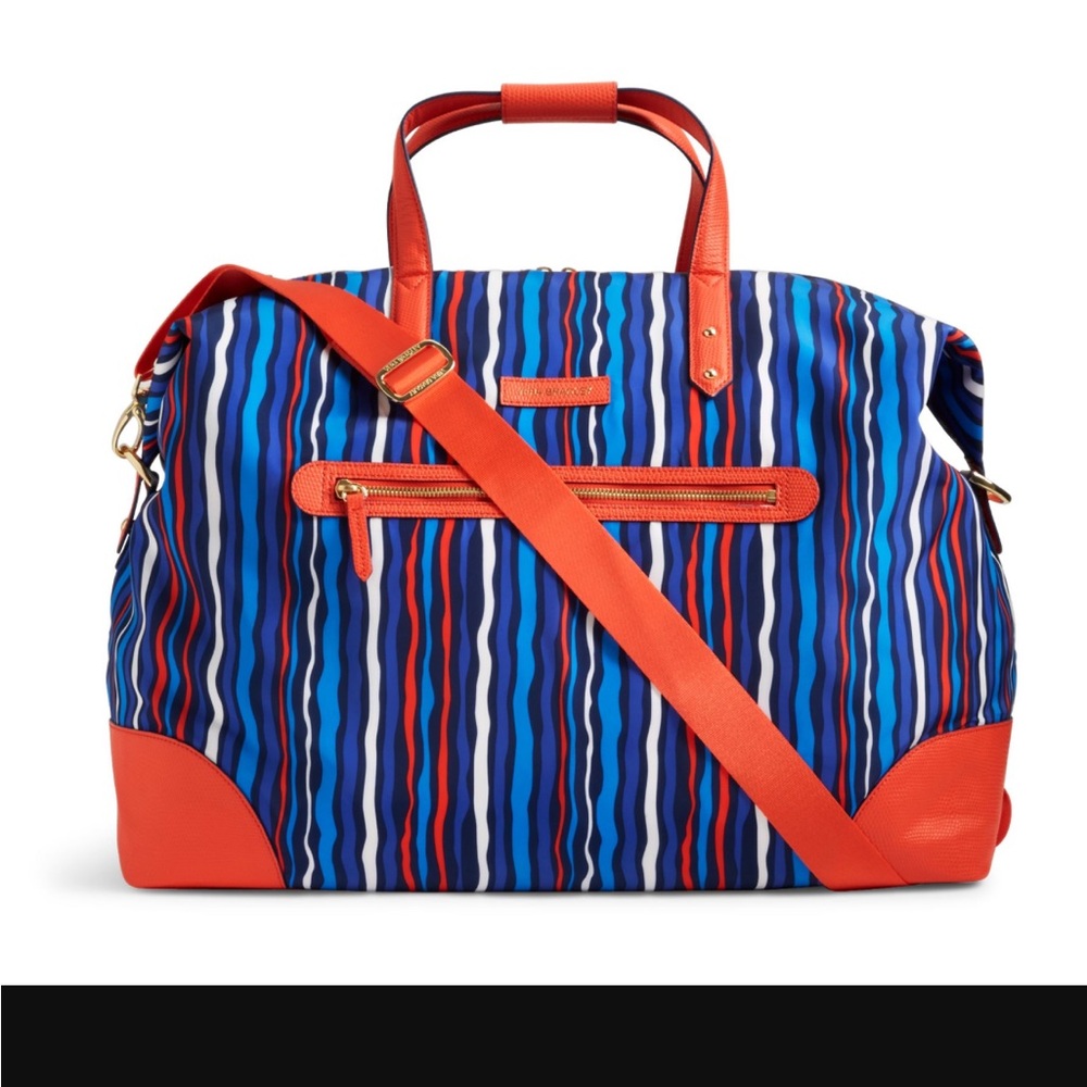 Vera Bradley Preppy Poly Travel Duffel Bag - Picture 2 of 6